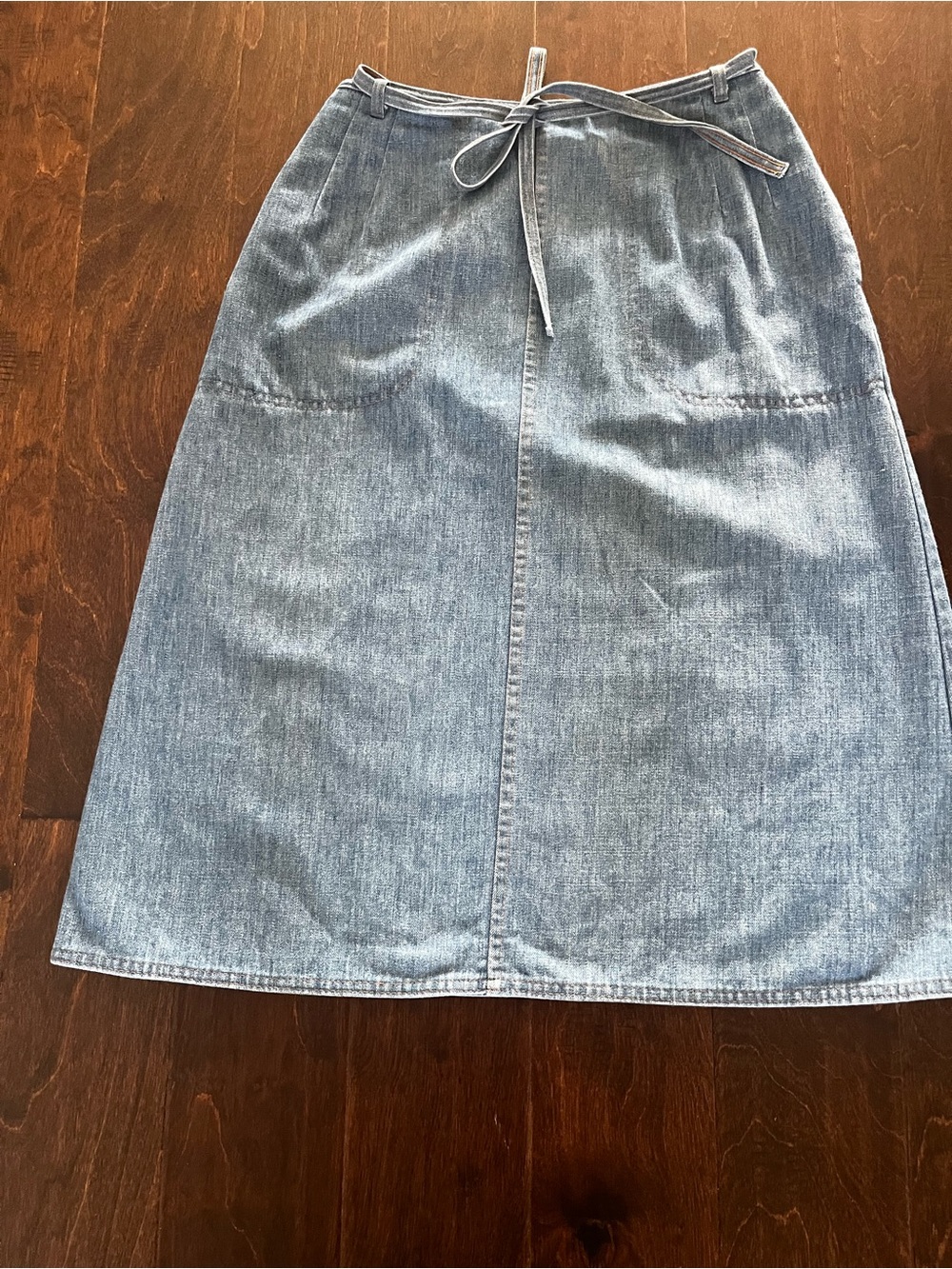 Koret City Blues Vintage Light Blue Denim Wrap-Skirt